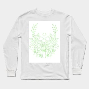 Death Moth with Flowers Long Sleeve T-Shirt